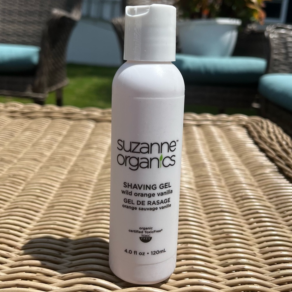 Brand New Suzanne Organics Shaving Gel Wild Orange Vanilla Scent 4 oz